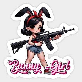 Tactical Bunny Girl Sticker